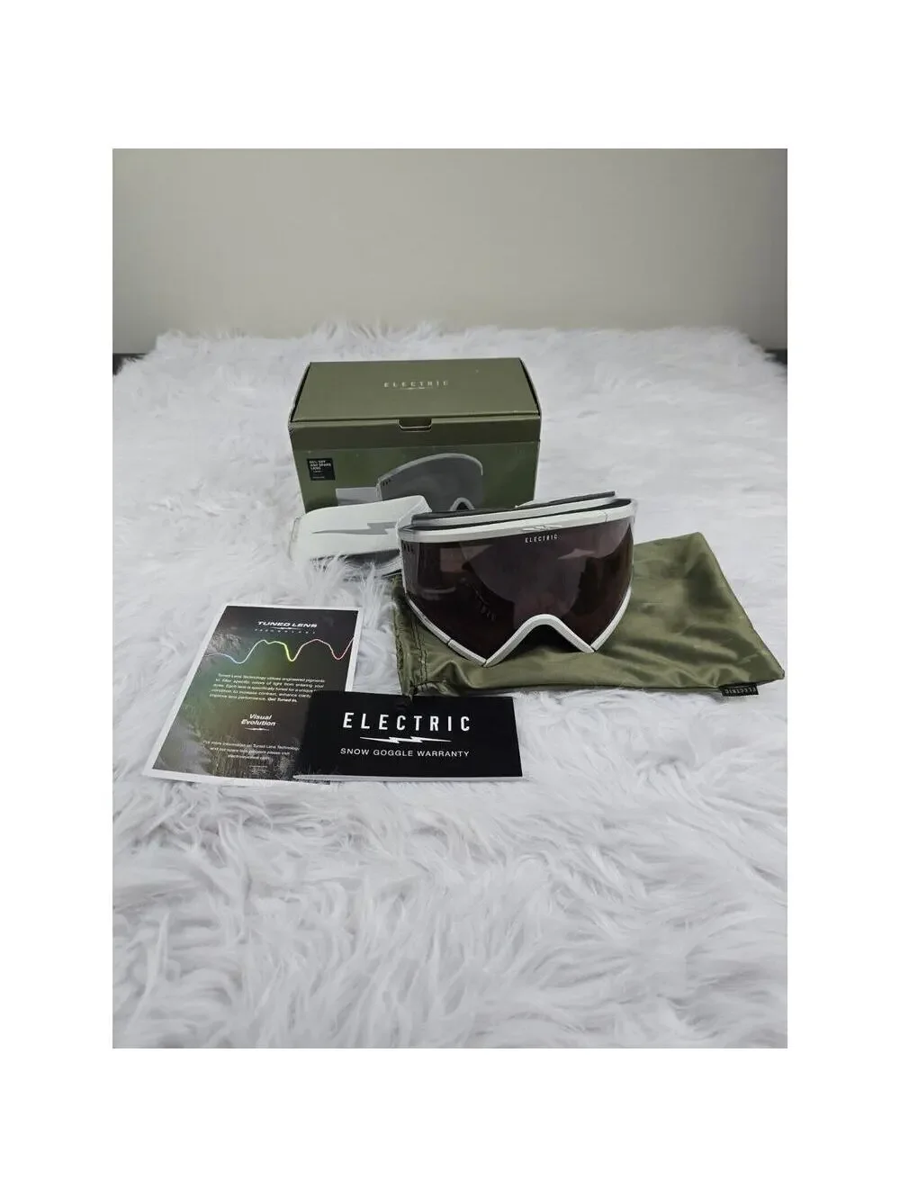 Electric Roteck Snow Goggles Matte Stealth Grey Bird / Fume New